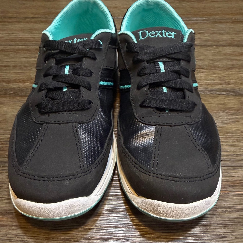 Dexter Dani Womens Bowling Shoes Black Teal Size 7.5 B Athletic Sneakers - Picture 2 of 8